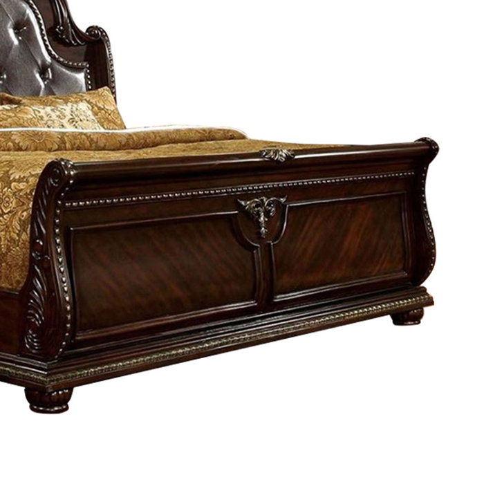 Bloomsbury Market Dupo Solid Wood Sleigh Bed Wayfair